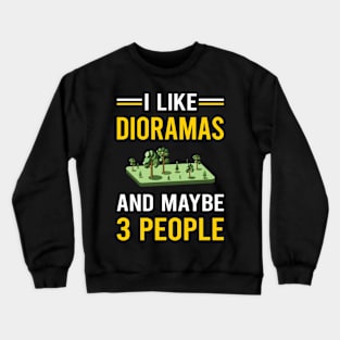 3 People Diorama Dioramas Crewneck Sweatshirt